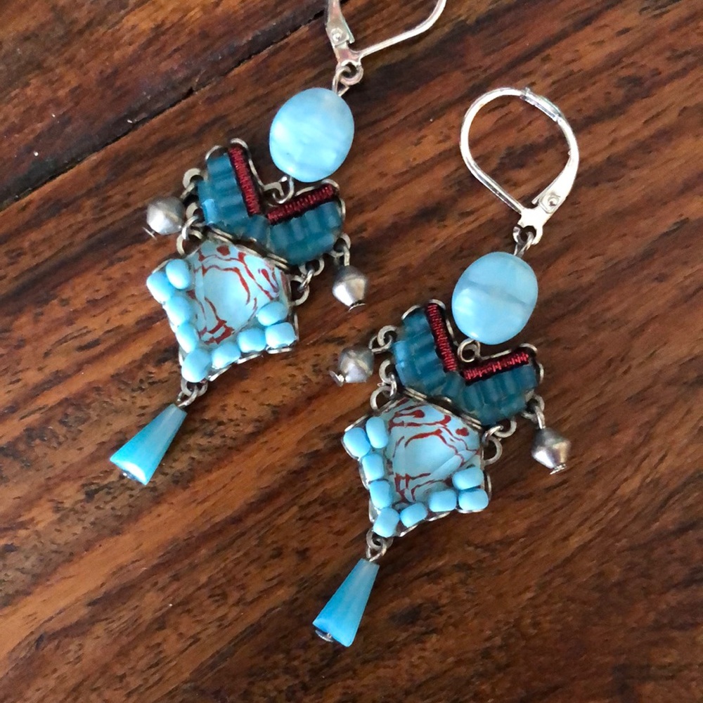 Sundance Sterling Silver, Natural Stone & Glass Bead Earrings